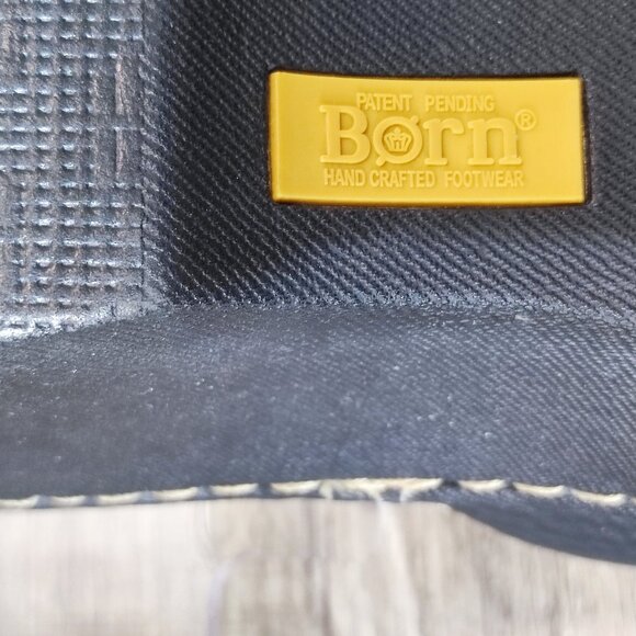 Born Leather Sandals Size 9 Slip On Block Heeled Comfort Dressy Slides Shoes - Picture 10 of 15